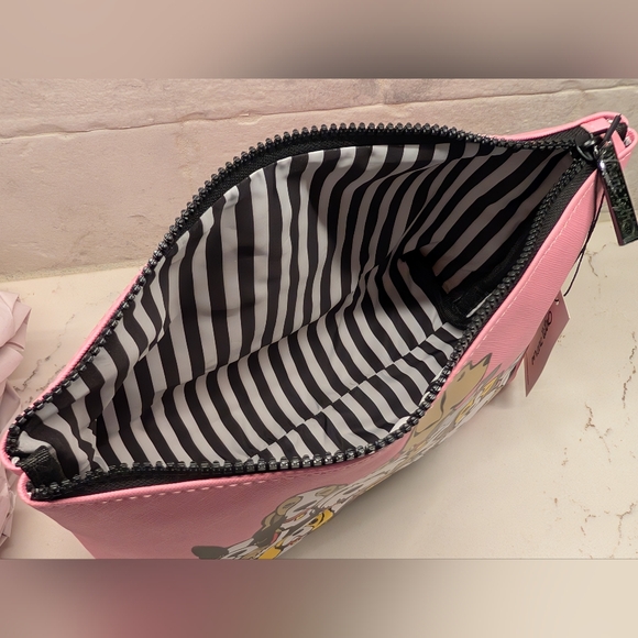 Marc Tetro Cosmetic Bag - NWT Dog Print Pink - Picture 8 of 9